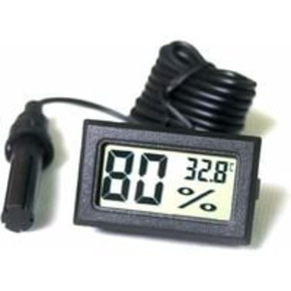 /#/Termometer og hygrometer med indbygget LCD digital tuner, med/#/