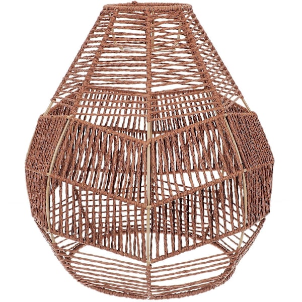 Lille Lampeskærm Simuleret Rattan Flettet Lampeskærm Loftlampe Lampeskærm