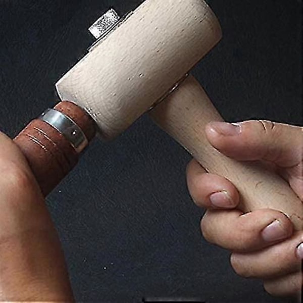 Bøgetræ Hammer Værktøj, Træskærerhammer Læderhåndværk Udskæring