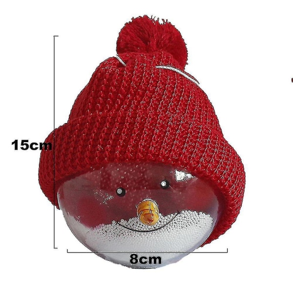 Jul Snögubbe Boll Ornament Julgransprydnader Okrossbara Julkulor Julgransdekoration