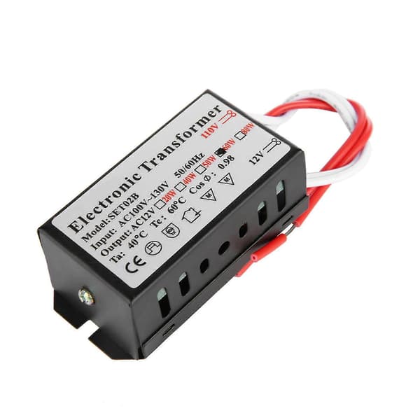 110V til 12V Elektronisk Transformator Spenningsomformer Smart Strømforsyningsdriver (60W)