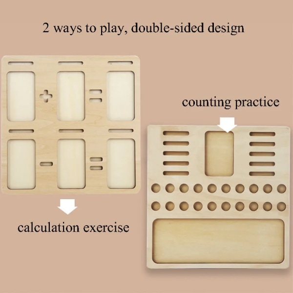 Montessori-inspirerat matematikinlärningsspel för barn