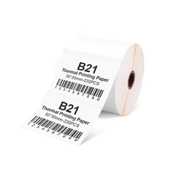 För B21-klistermärke Thermal etikettpappersrulle Klistermärkeetikett thermal skrivarpapper