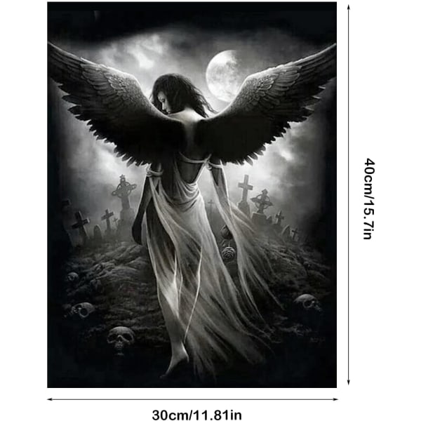 /#/5D Diamantmalerisett, 30x40cm(Fallen Angel) DIY Diamantmaleri/#/