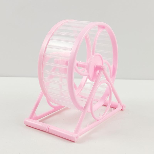 #Blå plast hamsterhjul 1 stykk plast#