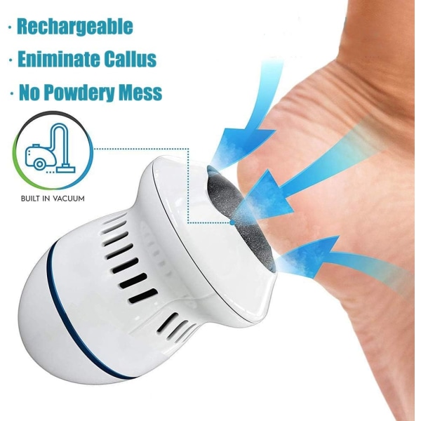 Hard Foot Skin Remover Elektrisk pedikyrverktøy Elektrisk fotfil