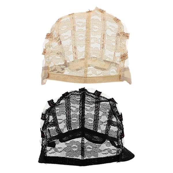 2 stk Parykkhetter Parykklaging Hetter Blonde Parykk Mesh Hetter Elastiske Parykkhetter Parykktilbehør