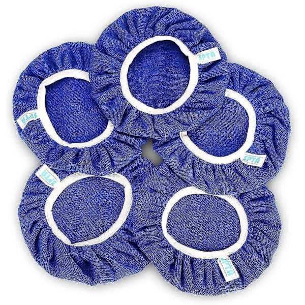 5 stk. (225-250 mm) Mikrofiber Poleringshætter, bilpoleringspude Hætte Poleringshætter Polering Elektrisk