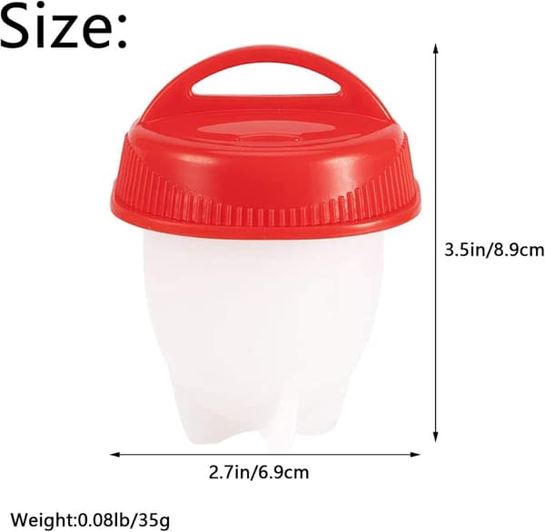 *Sett med 6 silikon egg for å koke egg i jakker og andre*