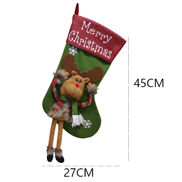 *3 st julstrumpor, stor julstrumpa, julklappspåse, E*