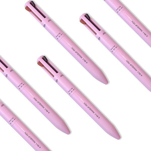 #4-i-1 Makeup Pen, Øjenliner, Øjenbrynliner, Læbeblyant og Highlight#