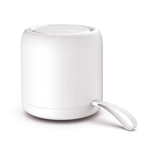 #Mini Bluetooth-høyttaler - Hvit, Vannresistent Bærbar Lyd for Utendørs#