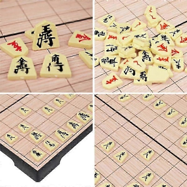 Vikbar Magnetisk Japansk Schack (Shogi) Brädspel - Resestrategiset för Vuxna & Barn