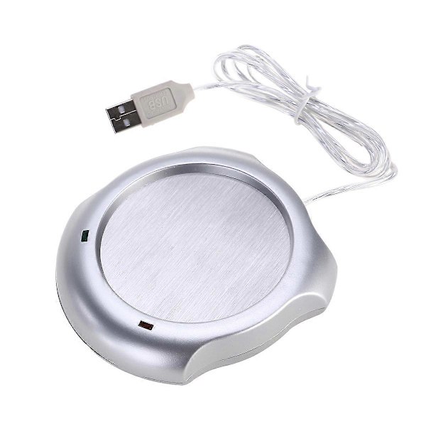 USB-muggvärmare för skrivbord, elektrisk te- och kaffekoppsvärmare, värmeplatta för skrivbord