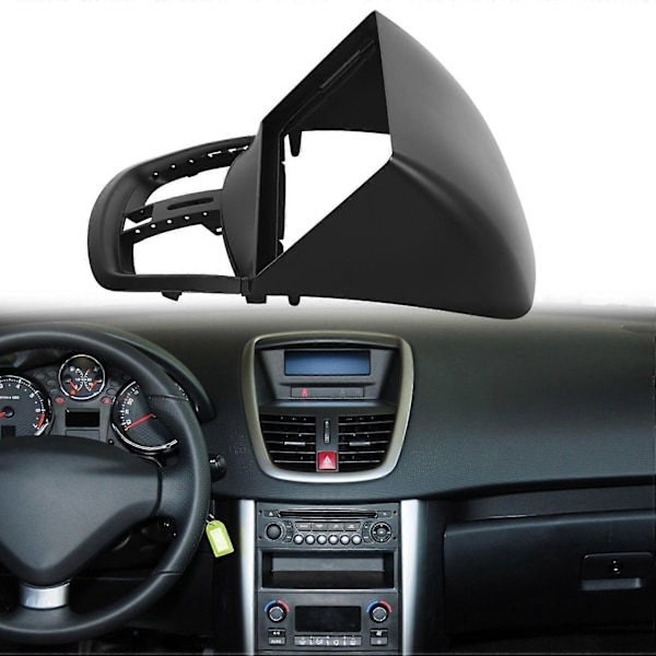 9 Tommer Bil Audio Ramme Bilradio Panel GPS Navigation Panel DVD Panel Ramme Til 207 2009-2013