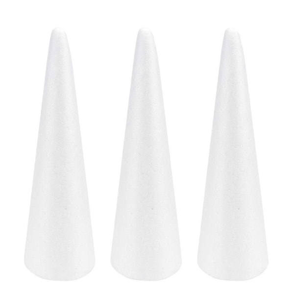 3 st Skumkoner Skum Träd Koner DIY Hantverksmaterial Polystyren Konsttillbehör