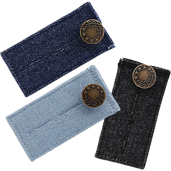 6 stk. Knappelengdere, Knappelengder for Bukseliv for Jeans