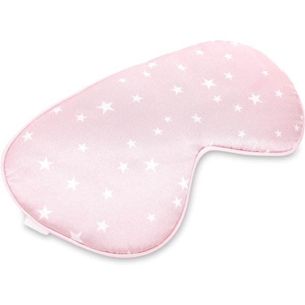 Pink, Silk Sleep Mask - 100% Silk Eye Cover Night Mask - Soft Acc