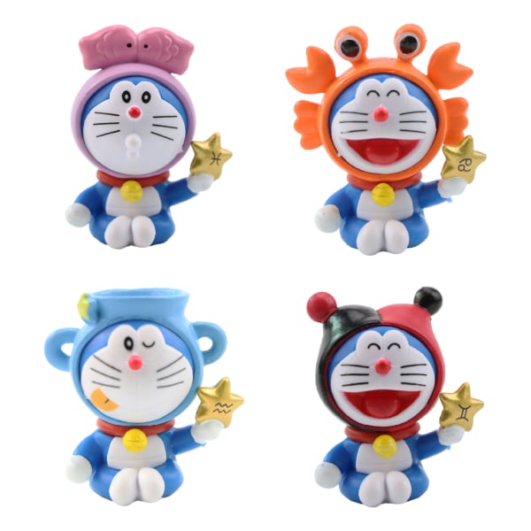 12 stycken söta robotkatter 12 stjärntecken handfigurer Tink