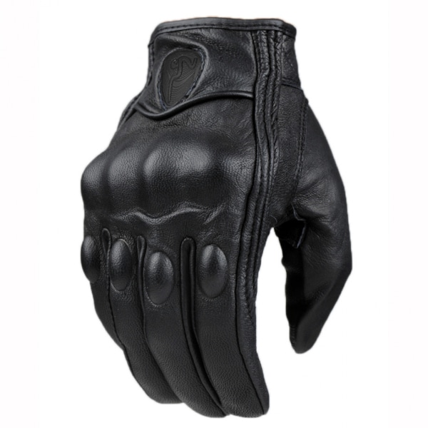 #L Motorcykelhandsker i læder fåreskind touch screen 1 par#