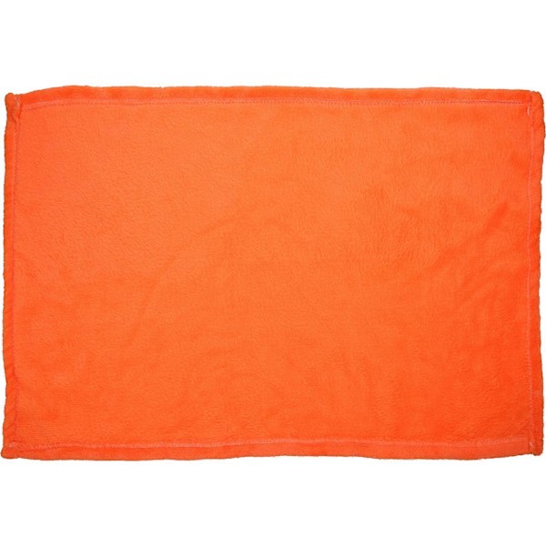 Lækker Flanell Fleece Kæledyrs Tæppe Hyggeligt Håndklæde Ensfarvet Kæledyrs Tæppe (Orange)