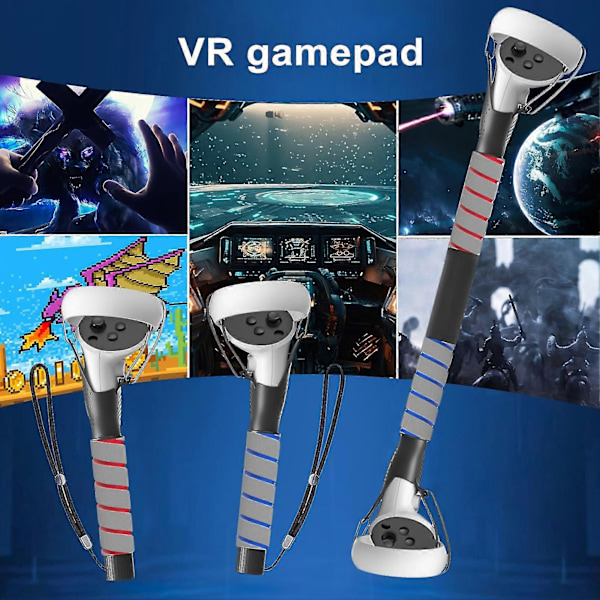 1 par spillkontrollergrep Håndtakstilbehør Stabil sklisikker design VR Lang stang Håndtaksforlengelsesgrep Reservedeler