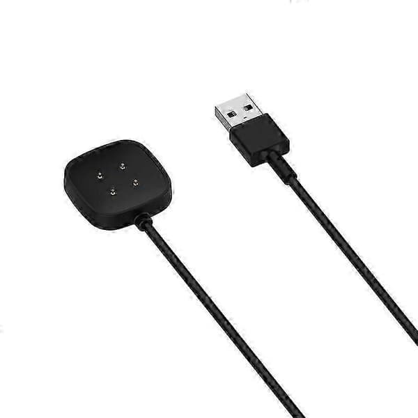 För Fitbit Versa 4 Smartklocka Laddare Sladd 1m USB-kabel Magnetisk Sond Laddningsdocka