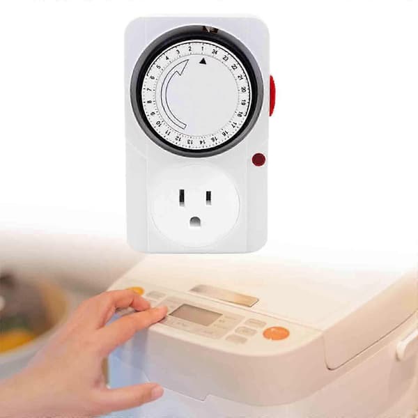 Timer Socket Kompakt Mini til Lys Drikkefontæner Klimaanlæg