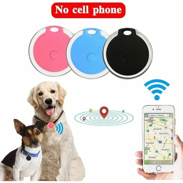 #Piece Anti-Lost Halsbånd GPS-lokalisator - Sort, GPS-sporingsenhed til kæledyr, Mini#