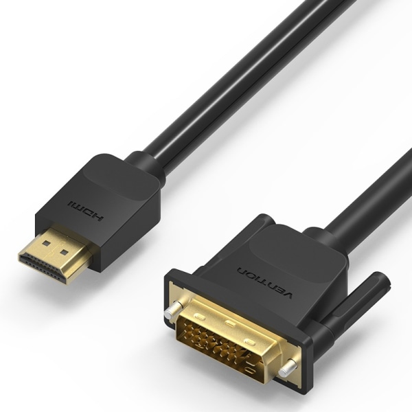 2.0 HDMI til DVI adapterkabel 2m (Ikke for tilkobling til SCART eller