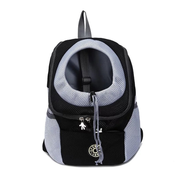 #Black, M Travel Pet Dog Bag Valp Reiseryggsekk Bærbar#