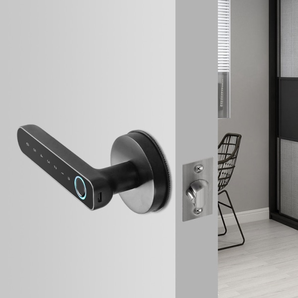 #Smart Locks Fordørs fingeraftryk/Nøglefri dørlås Tastatur Dørlås Smart dørhåndtag#