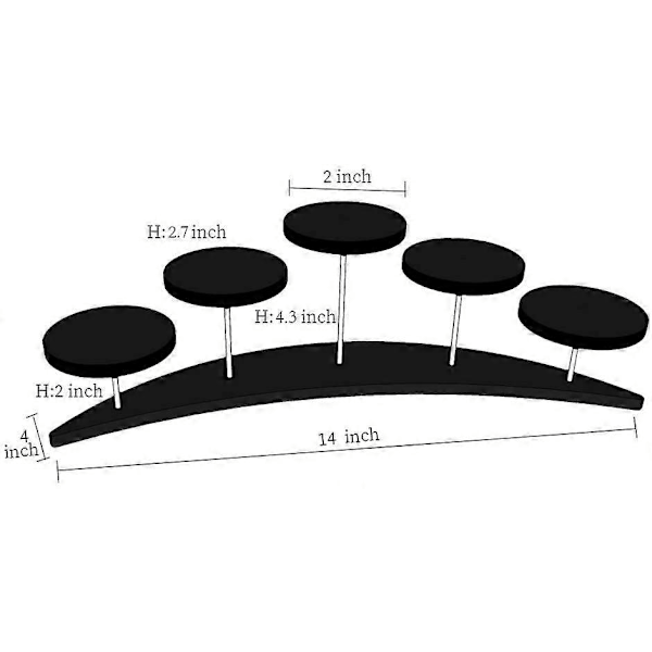 5-lags akryl cupcake stand smykke dessert display stand rack party holder sort'|Hjem & Køkken| Køkken, spisning & bar| Bageudstyr