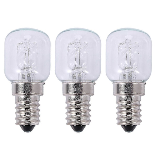 3x E14 Halogeeniuunin lamppu 25W 500C Korkean lämpötilan kvartsilamppu 250V