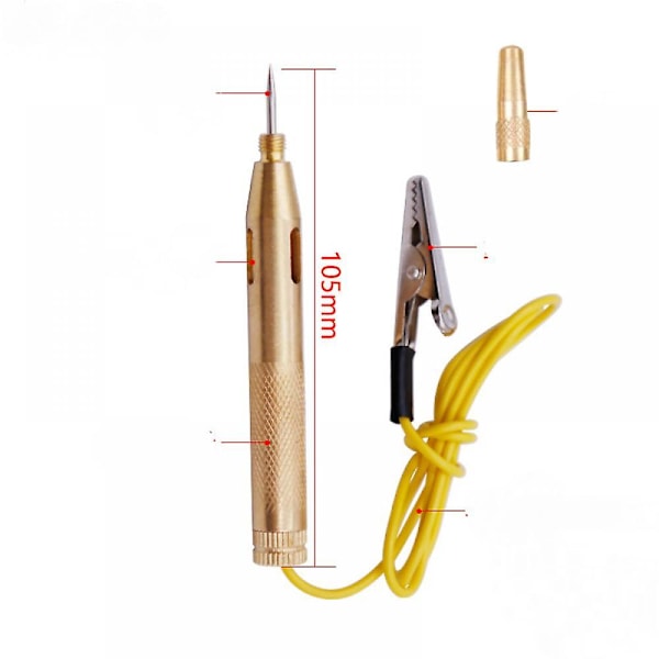 Spændingstester Pen til Bil Lastbil, DC 6V/12V/24V