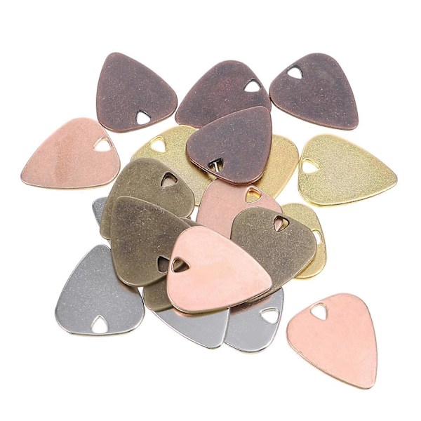 20 kpl Alloy Guitar Pick Metalliset plektrat Sähkökitaran tarvikkeet