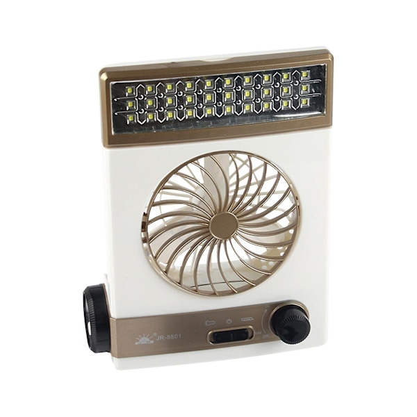 Hjemmelamper Opladning Solar Lille Ventilator, Studenterkollegium Ventilator, LED Skrivebordslampe Ventilator, Multifunktionel Lille Ventilator
