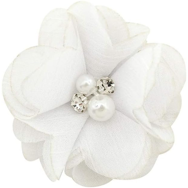 24 st Babyflickor Hårklämmor Chiffon Blommor Hårspännen för