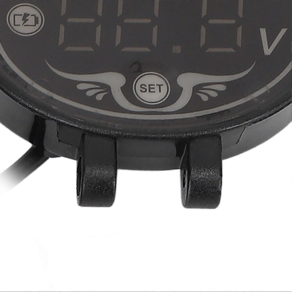 Motorcykel LED Voltmeter Digital 924V Smart Vattentät Hög Noggrannhet ABS Batteriövervakare för Säker Körning