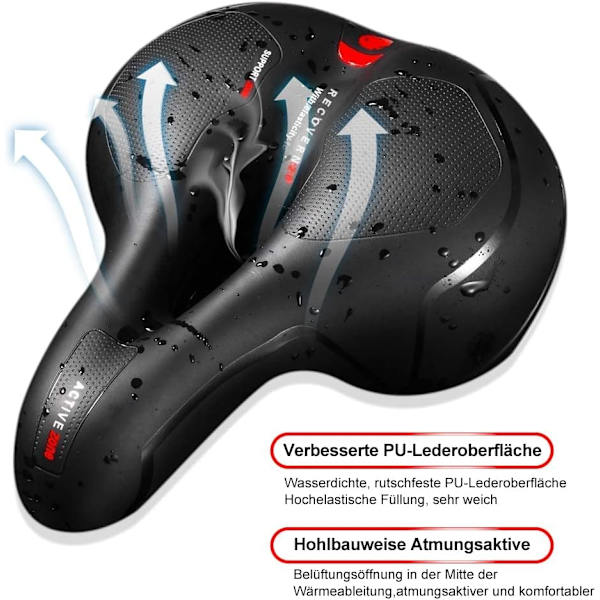 Pyörän Satula Ergonomiset Touring Geelisatula Ontto Kaksoisjousi S