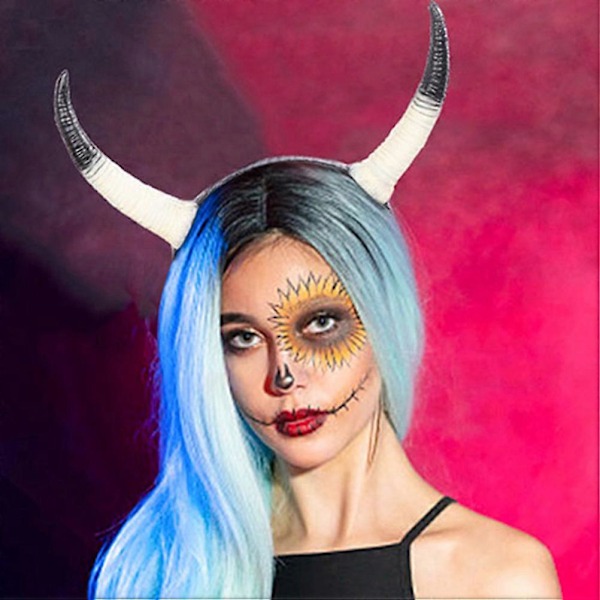 Cosplay Horns Hårbøjle Djævlehorn Hår Bøjler Prop Cosplay Fest Tilbehør