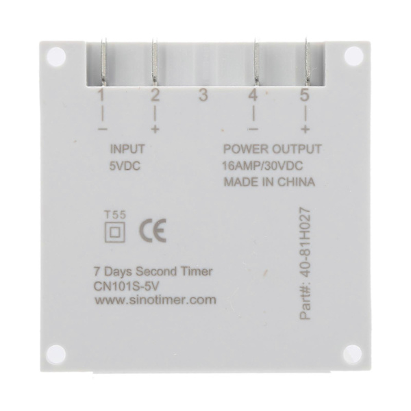 Liten Typ 7 Dagars Programmerbar Digital Display Timer Switch 1S~168h 5VA(5V DC)