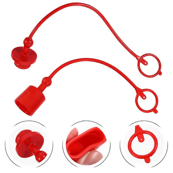 2 Set Slitstarka 1/2\" NPT-anslutningar med dammskydd Hydraulisk snabbkoppling