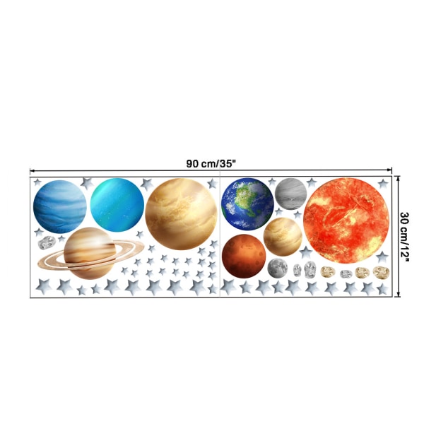 Nine planets wall stickers for living room bedroom children'