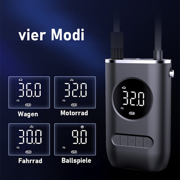 #Luftpumpe Elektrisk Sykkelpumpe Bærbar Batterikompressor Motorsykler#