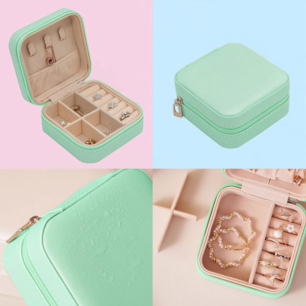 Mini Smykkeskrin Rejse Børnepige Smykke Organiser til N