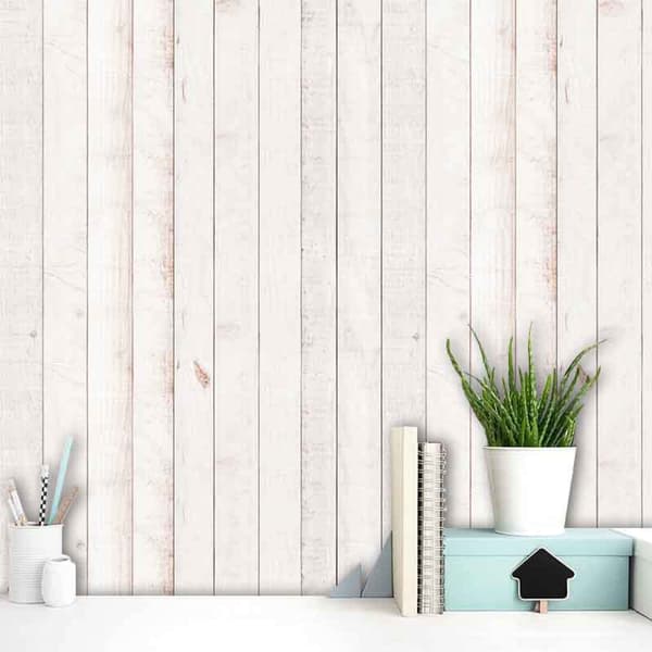 #väggdekal av PVC med träimitation#