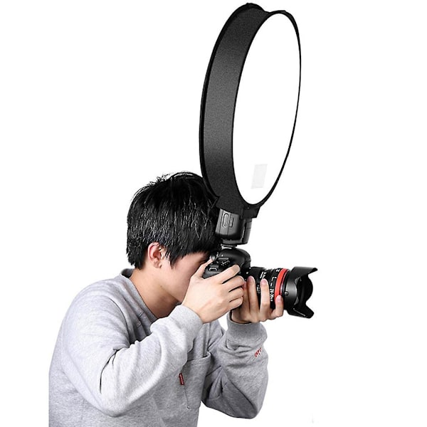 30cm/40cm Universal Mini Rund Softbox Portabel Blixt Diffuser Soft Box För Dslr