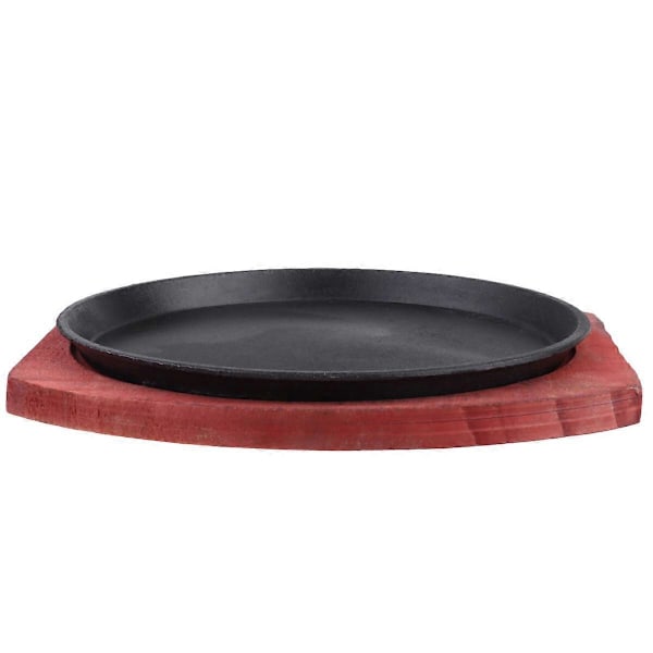 1 st BBQ Non-Stick Grill BBQ Panna Biff Grillpanna Spishäll Grill BBQ Spishäll Grill för Induktionshäll (19CM Rund)