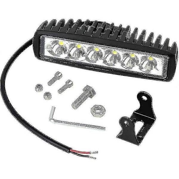 18W LED-työvalo 12V 24V LED-työvalo vedenpitävä valopalkki kapea lamppu veneeseen kuorma-autoon autoon maastoautoon mönkijään 4WD offroad